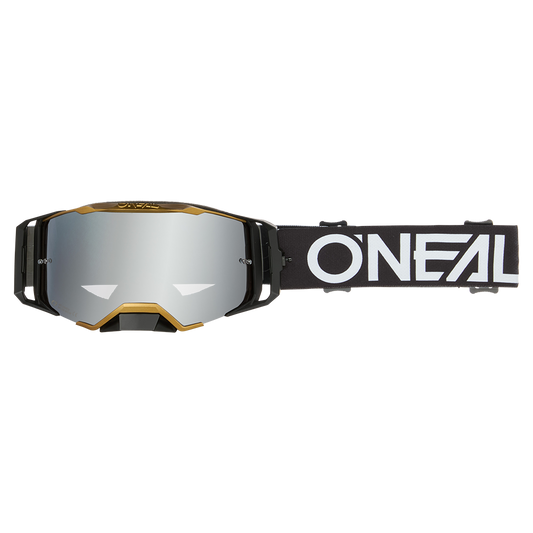 Masque O'NEAL B-33 HEXA Noir/Or Écran Silver Mirror