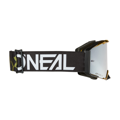 Masque O'NEAL B-33 HEXA Noir/Or Écran Silver Mirror
