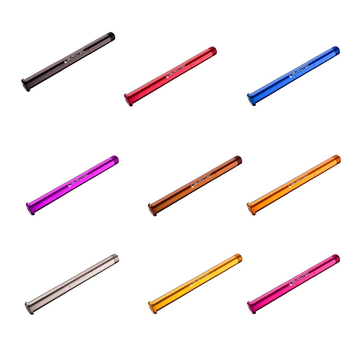 Axe de Roue Avant  BURGTEC pour Fourches Rockshox 15x110 mm Boost Rouge