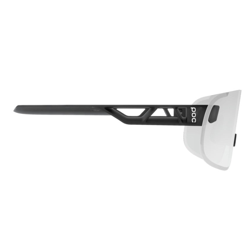 Lunettes POC ELICIT Translucide Black Verre Clarity Photochromique Grey