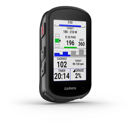 Compteur GPS GARMIN EDGE 540 — vue de trois quarts, données d’entraînement