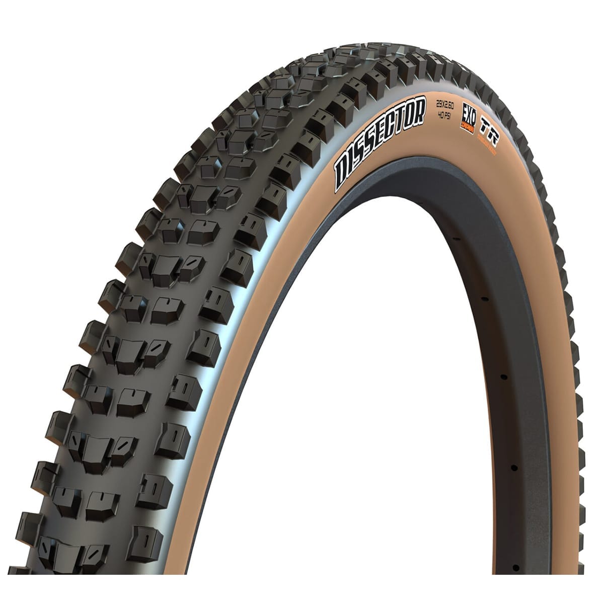 Pneu MAXXIS DISSECTOR 29x2.60 WT Exo Tubeless Ready Souple Tanwall