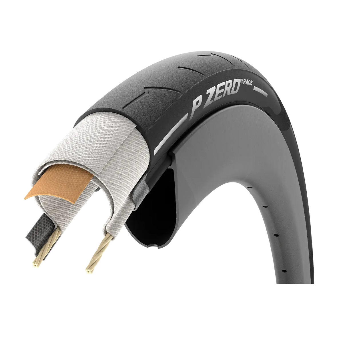 Pneu PIRELLI P ZERO RACE 700c TubeType Blanc