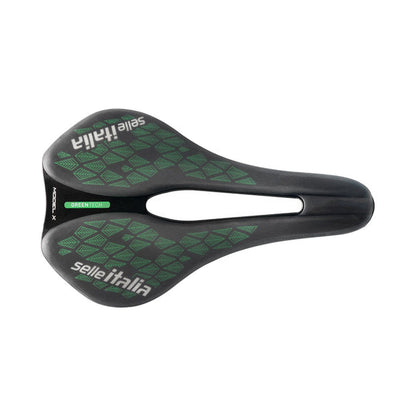 Selle SELLE ITALIA MODEL X GREEN SUPERFLOW LEAF L Rails Fec Vert/Noir