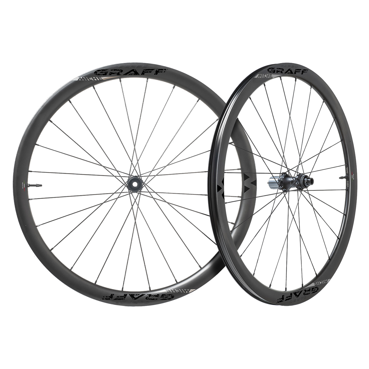 Paire de Roues MICHE CARBO GRAFF EVO DISC Tubeless Ready (Center Lock)