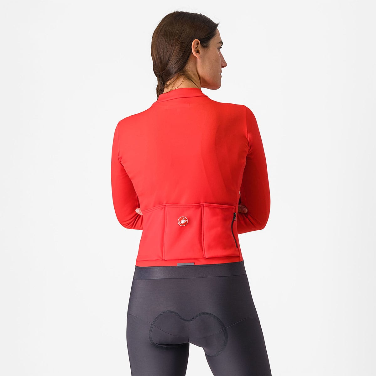 Maillot CASTELLI ESPRESSO THERMAL Femme Manches Longues Hibiscus