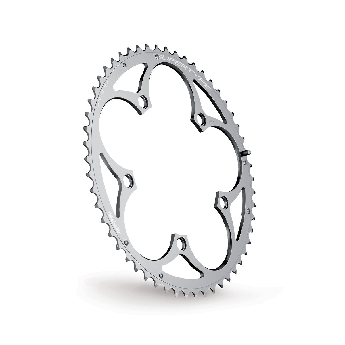 Plateau Extérieur 9/10V MICHE SUPERTYPExDOUBLE BCD 135mm Argent