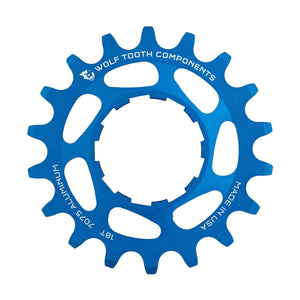 Pignon Single Speed WOLF TOOTH Alu Bleu