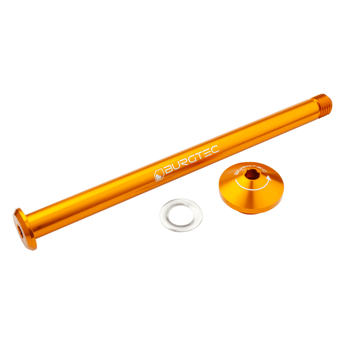 Axe de Roue Arrière BURGTEC 171mm pour Cadre Yeti Orange
