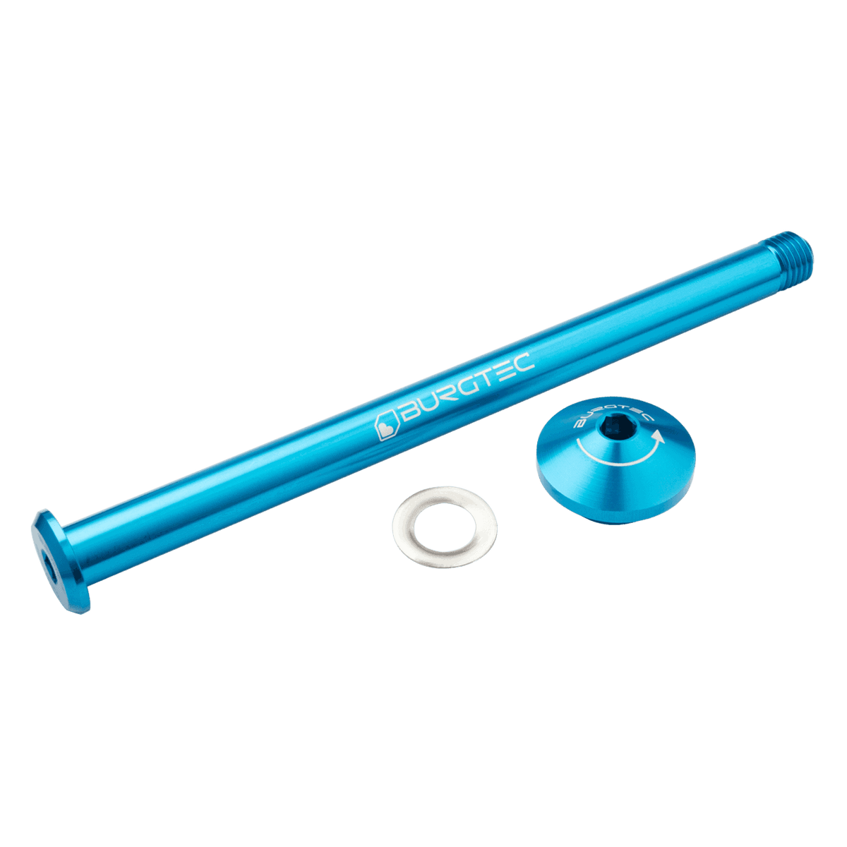 Axe de Roue Arrière BURGTEC 171mm pour Cadre Yeti Bleu