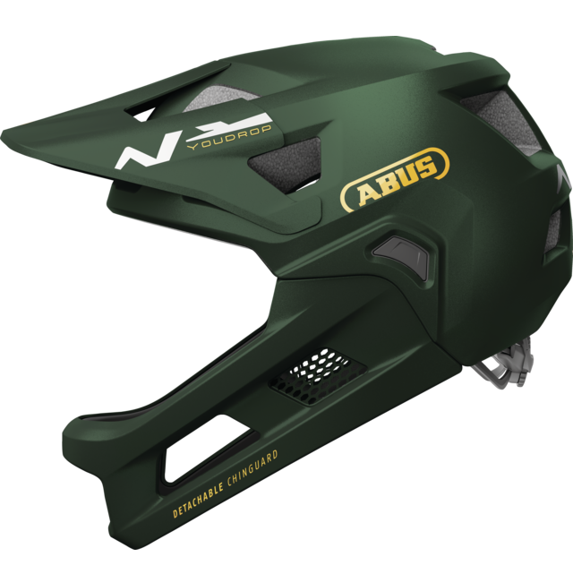 Casque VTT ABUS YOUDROP FF Junior Moss Vert