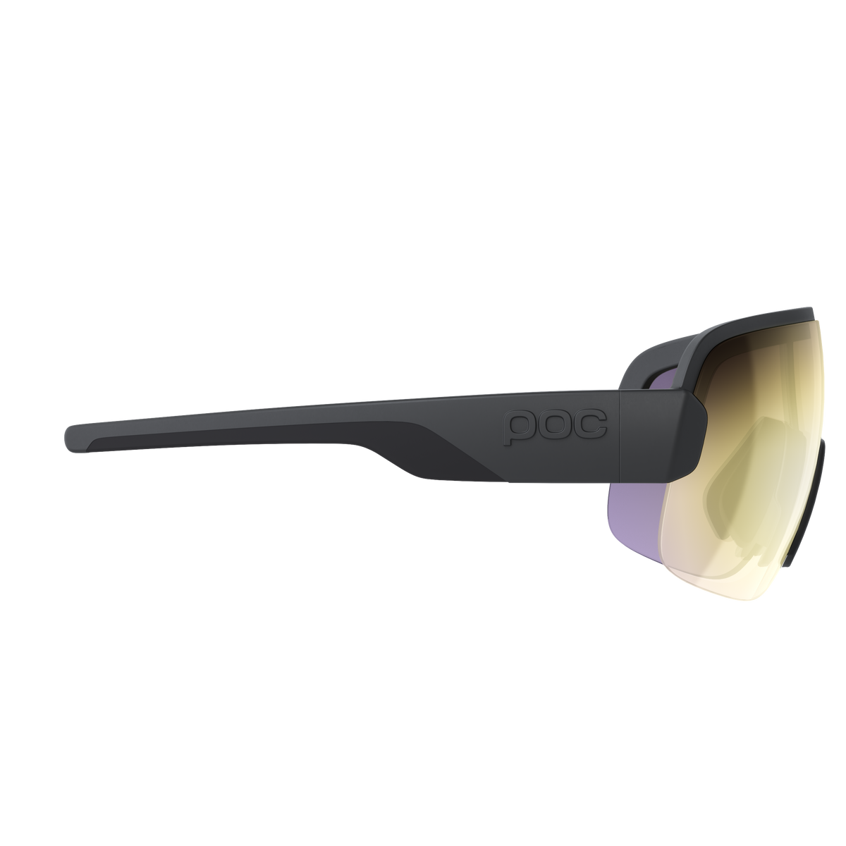 Lunettes POC AIM Noir Verre Clarity Road Partly Sunny Gold