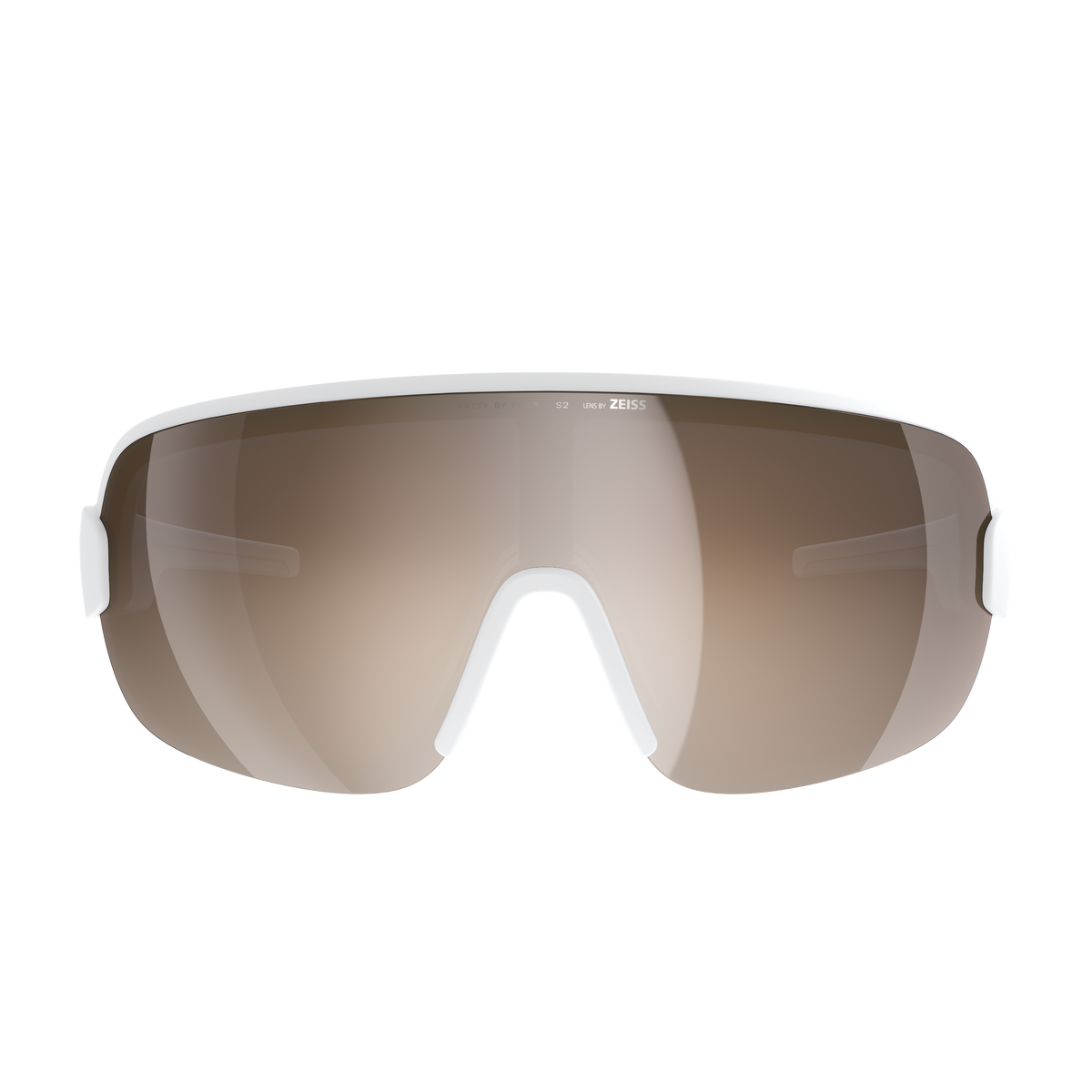 Lunettes POC AIM Blanc Verre Clarity Trail Partly Sunny Silver