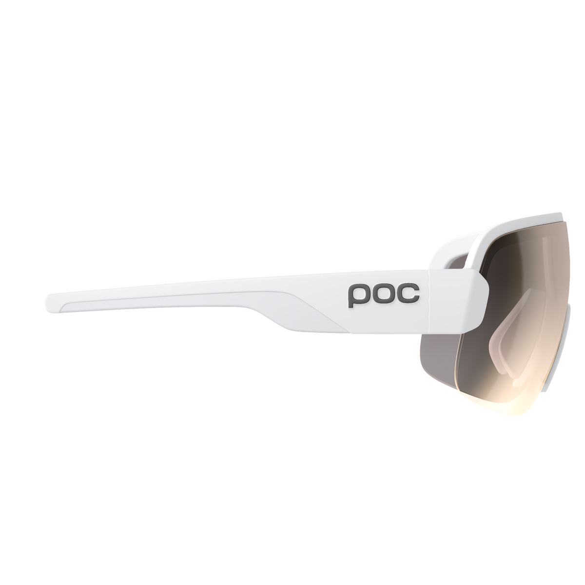 Lunettes POC AIM Blanc Verre Clarity Trail Partly Sunny Silver