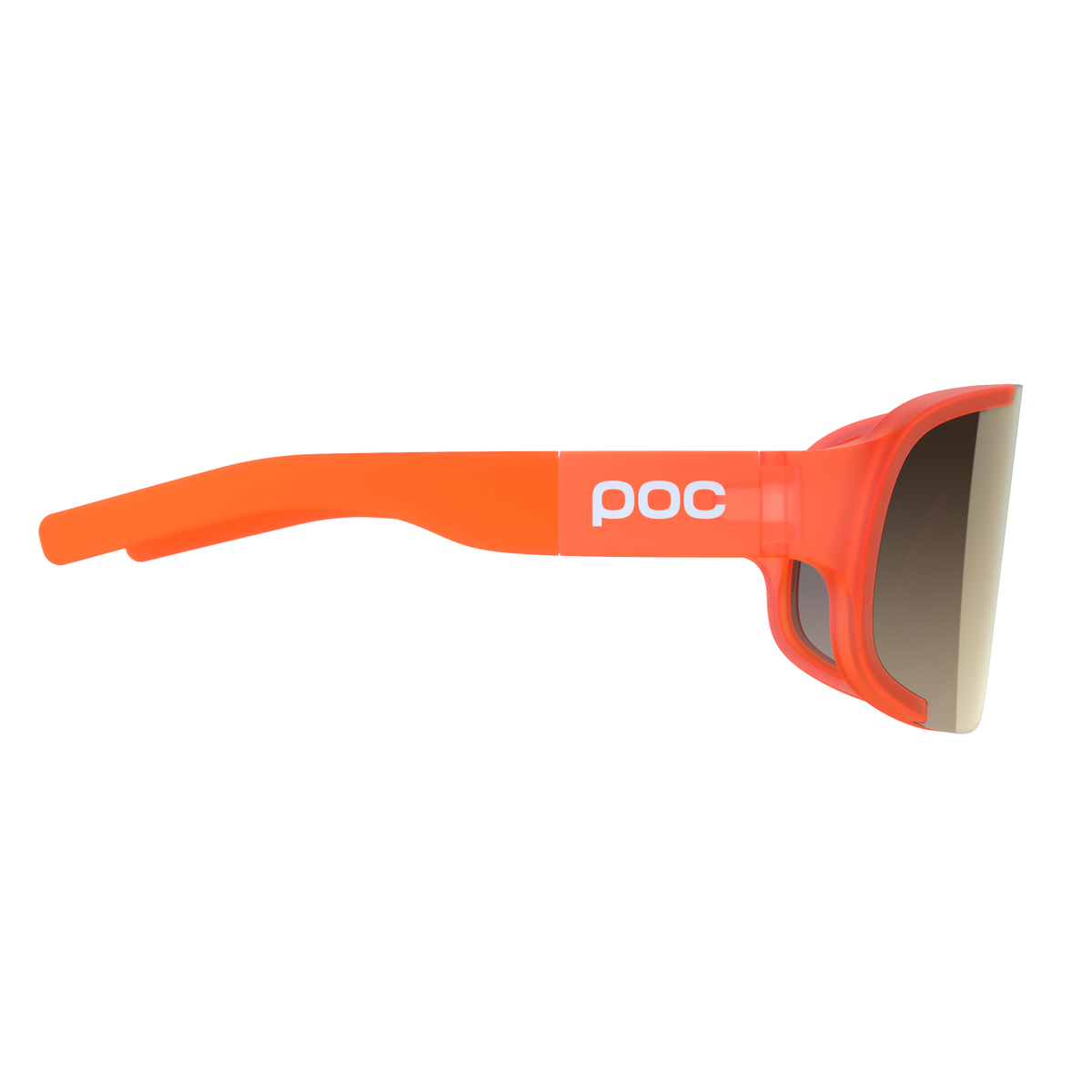 Lunettes POC ASPIRE WF Orange Fluo Translucide Verre Clarity Road Partly Sunny Gold