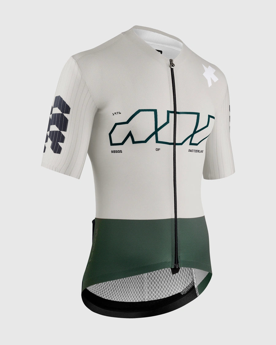 Maillot ASSOS EQUIPE RS S11 Something to Say Manches Courtes Blanc