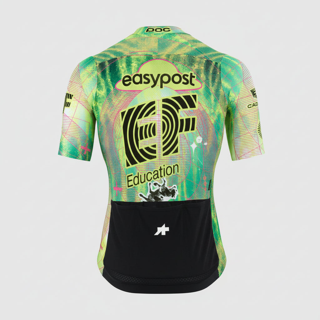 Maillot ASSOS MILLE GT S11 EVO EDUCATION FIRST Manches Courtes Vert/Jaune