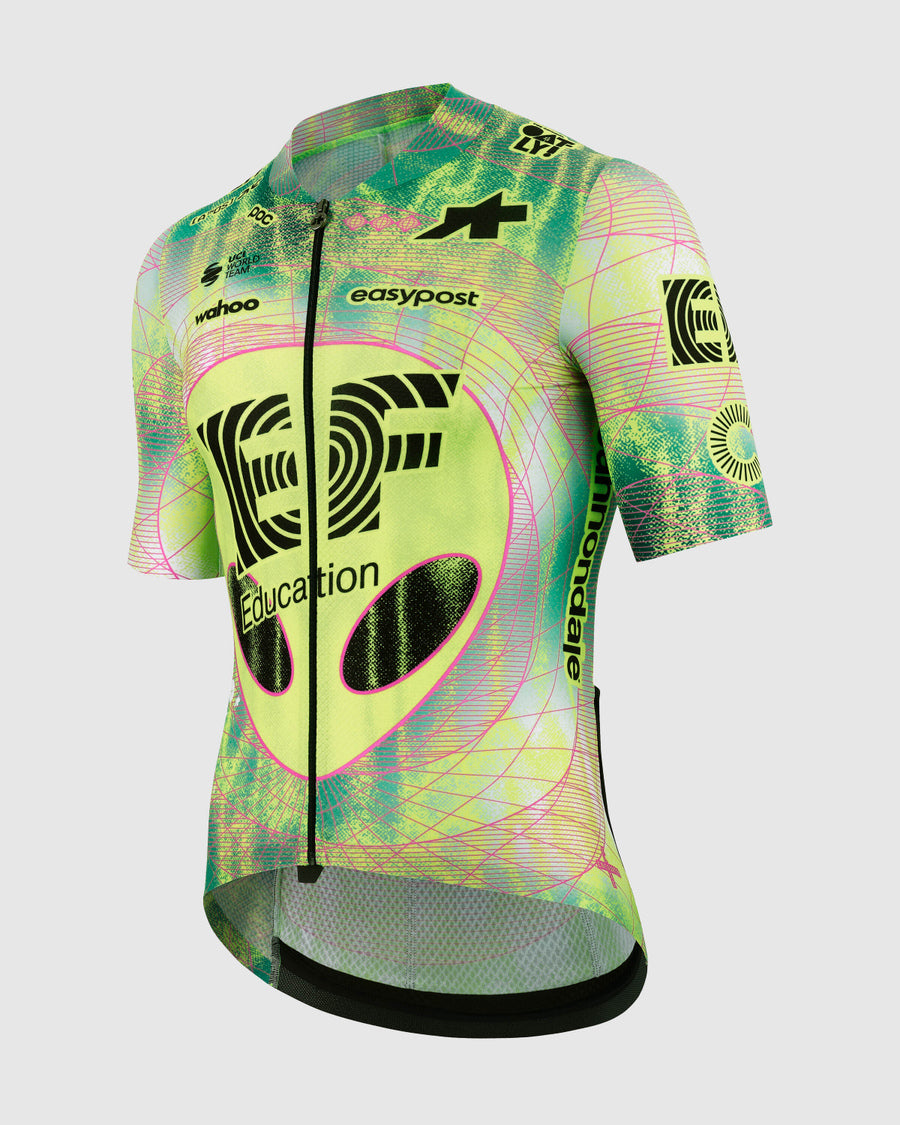 Maillot ASSOS MILLE GT S11 EVO EDUCATION FIRST Manches Courtes Vert/Jaune