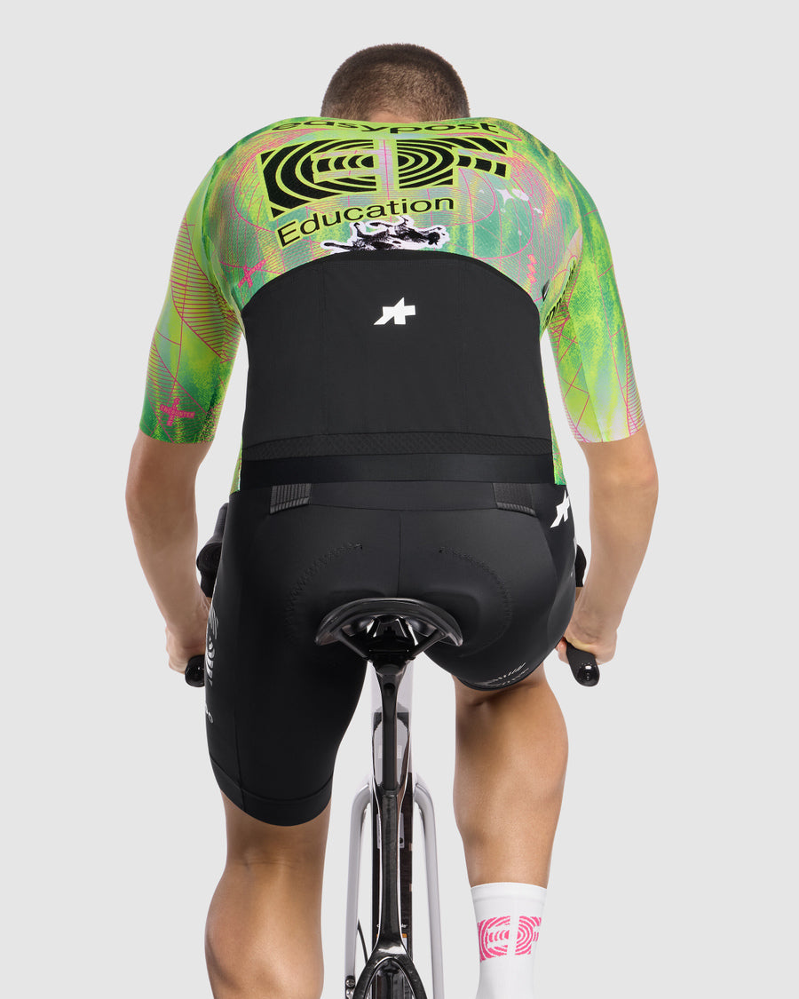 Maillot ASSOS MILLE GT S11 EVO EDUCATION FIRST Manches Courtes Vert/Jaune