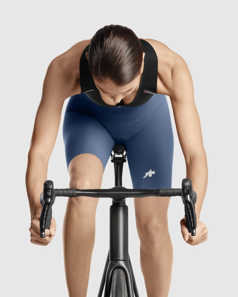 Cuissard Court à Bretelles ASSOS DYORA R S11 Femme Bleu