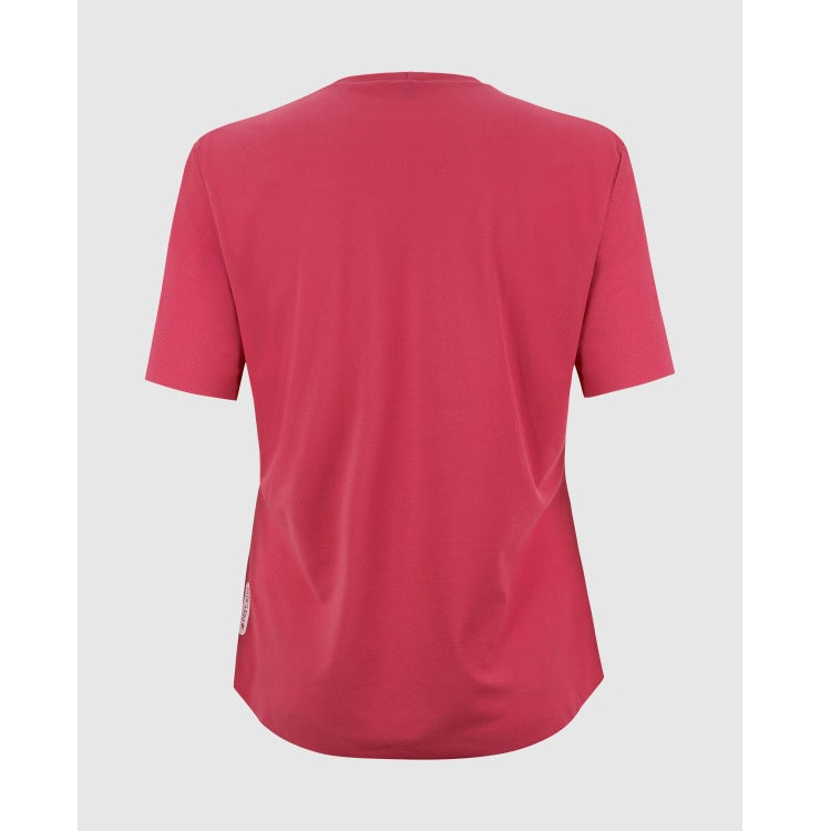 Maillot ASSOS TACTICA POST RIDE T5 Manches Courtes Femme Berry