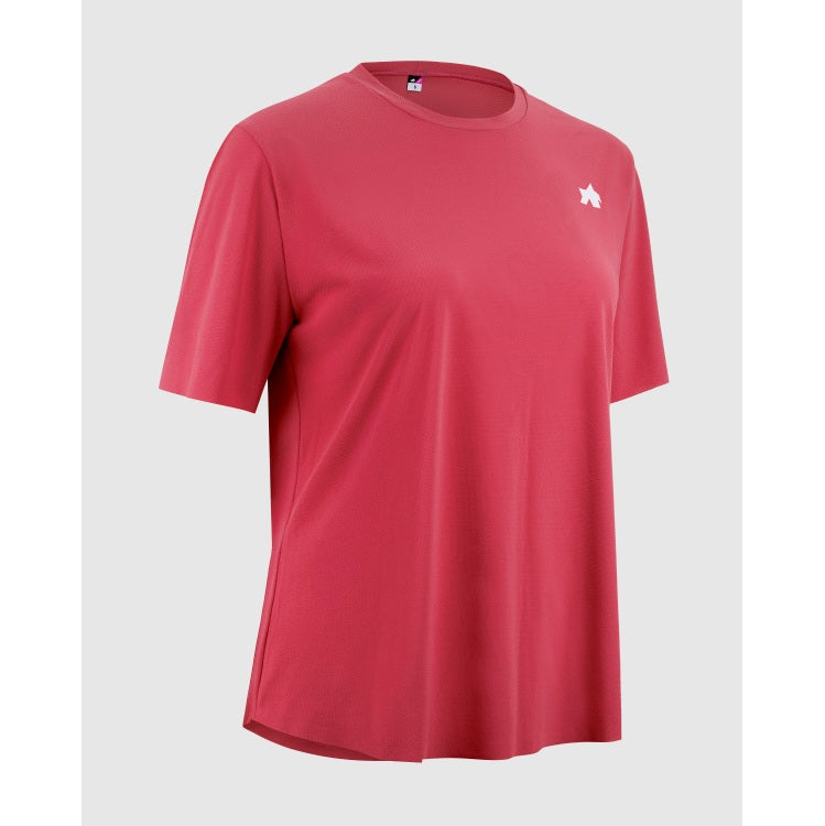Maillot ASSOS TACTICA POST RIDE T5 Manches Courtes Femme Berry