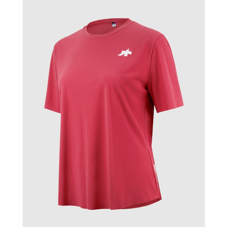 Maillot ASSOS TACTICA POST RIDE T5 Manches Courtes Femme Berry