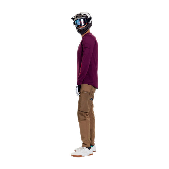 Maillot TROY LEE DESIGNS RUCKUS RIDE LOCKDOWN Manches Longues Sangria