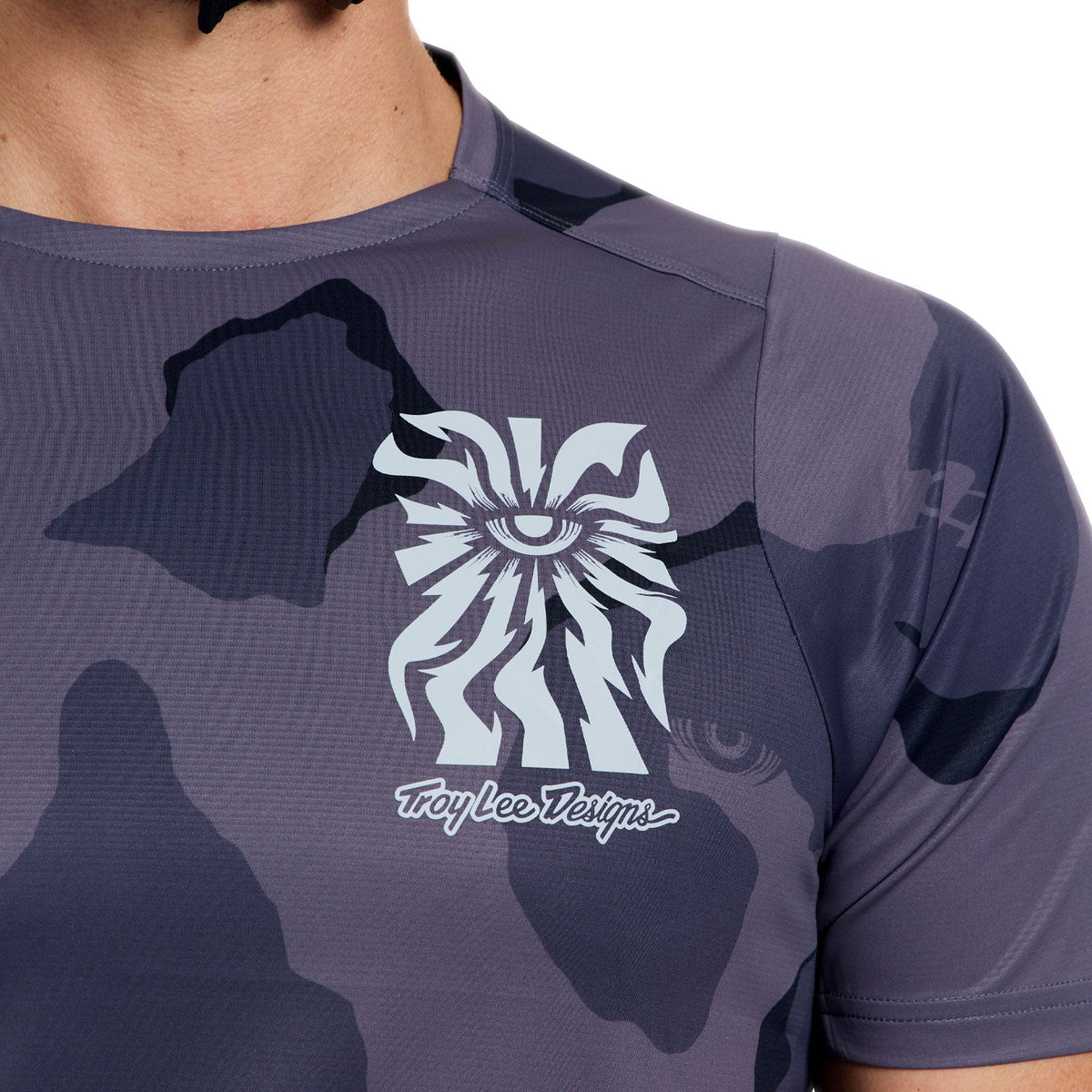 Maillot TROY LEE DESIGNS SKYLINE PRO FLOW CAMO Manches Courtes Carbon