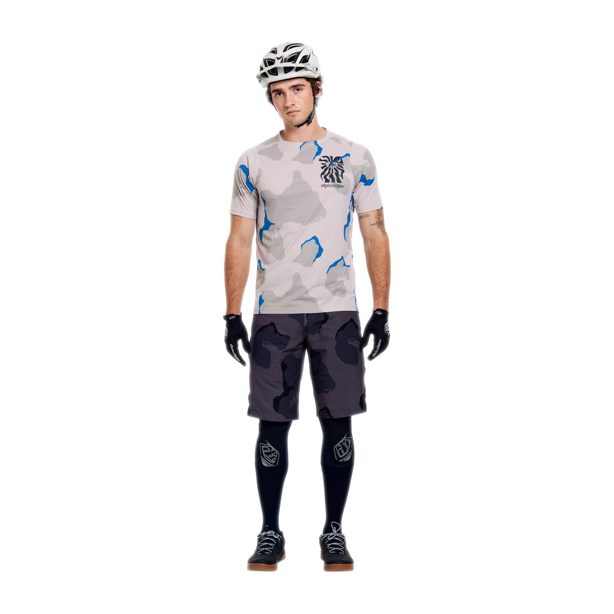 Maillot TROY LEE DESIGNS SKYLINE PRO FLOW CAMO Manches Courtes Pumice