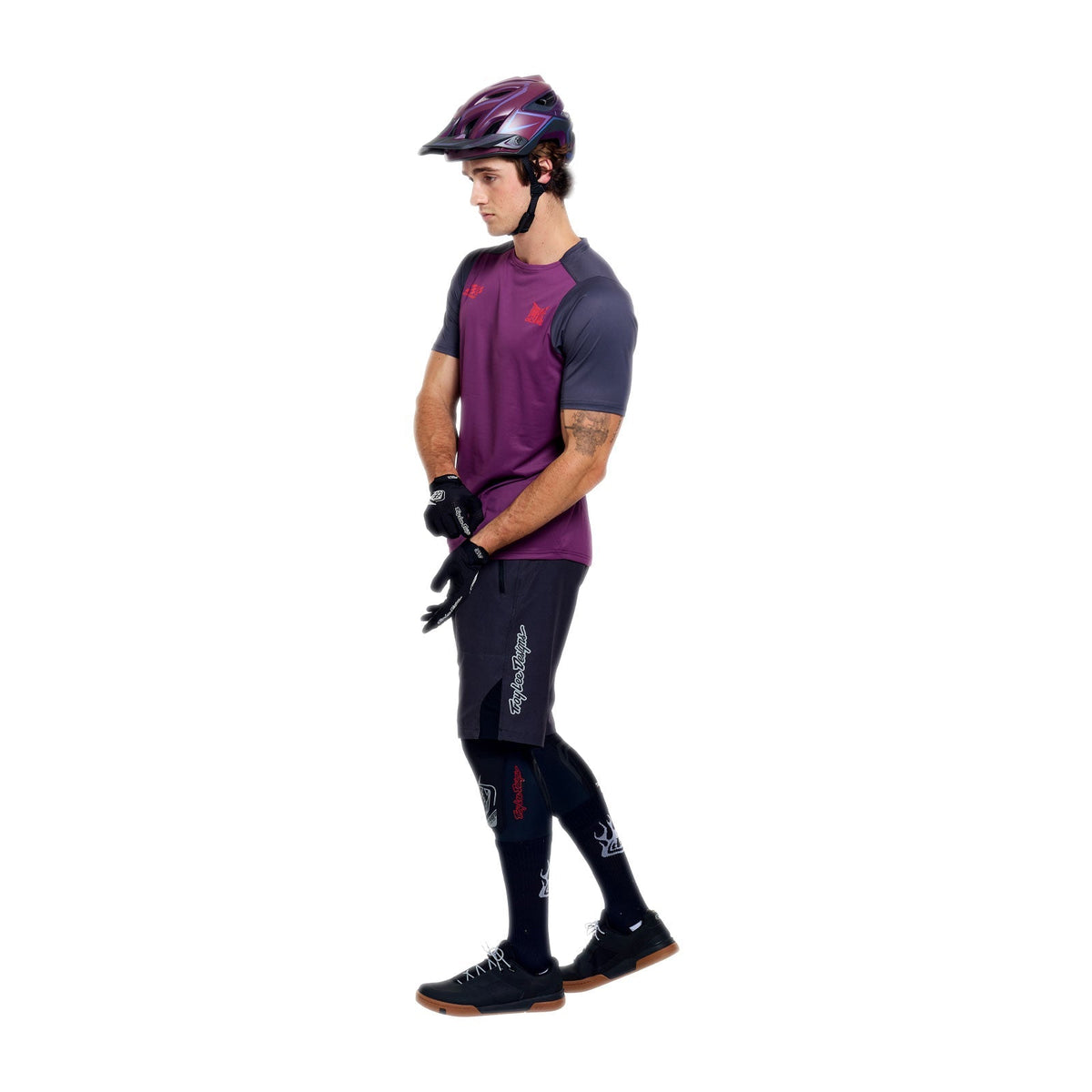 Short TROY LEE DESIGNS SKYLINE PRO MONO Carbon avec Liner BN3TH