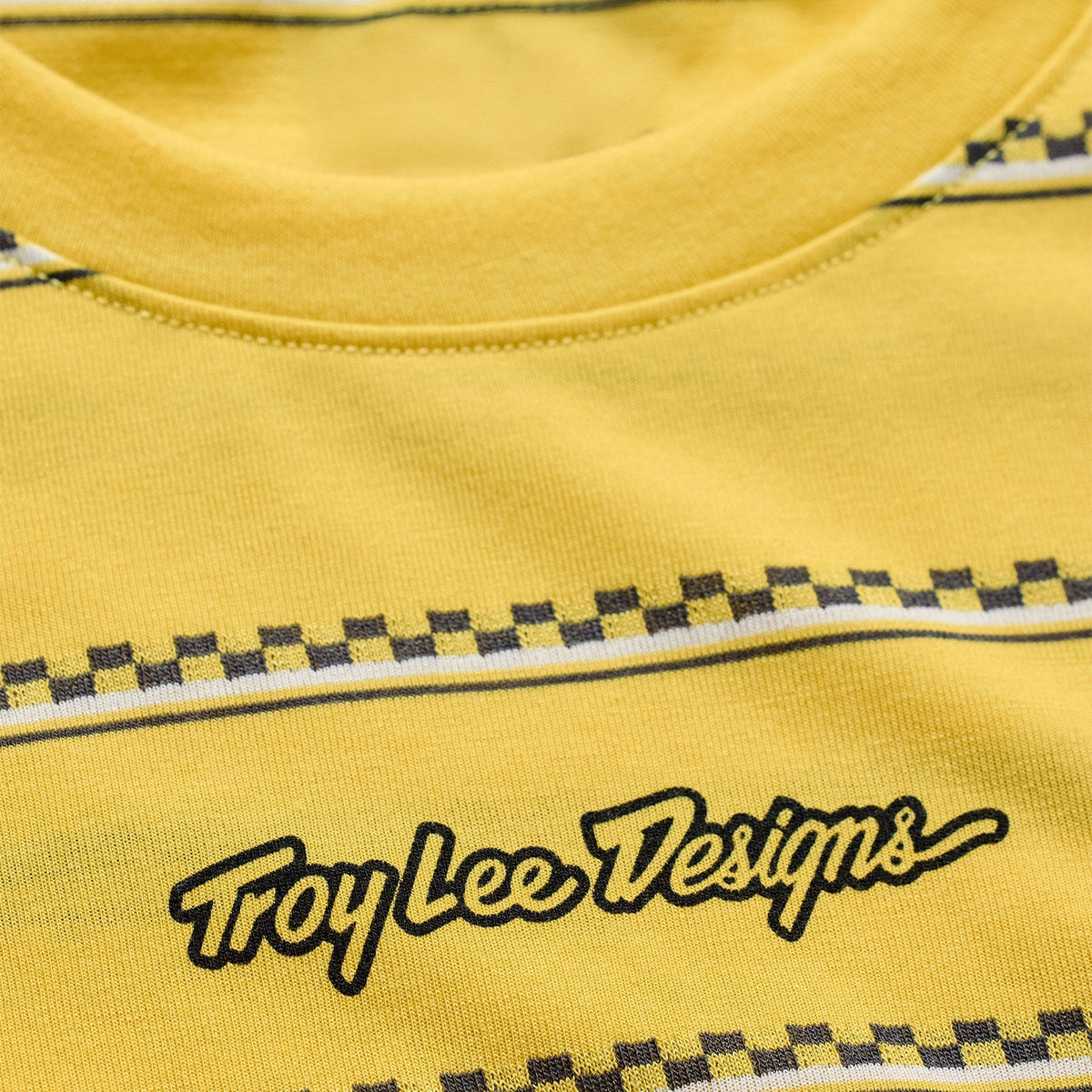 Maillot TROY LEE DESIGNS SKYLINE FAKIE RIDE Manches Courtes Jaune
