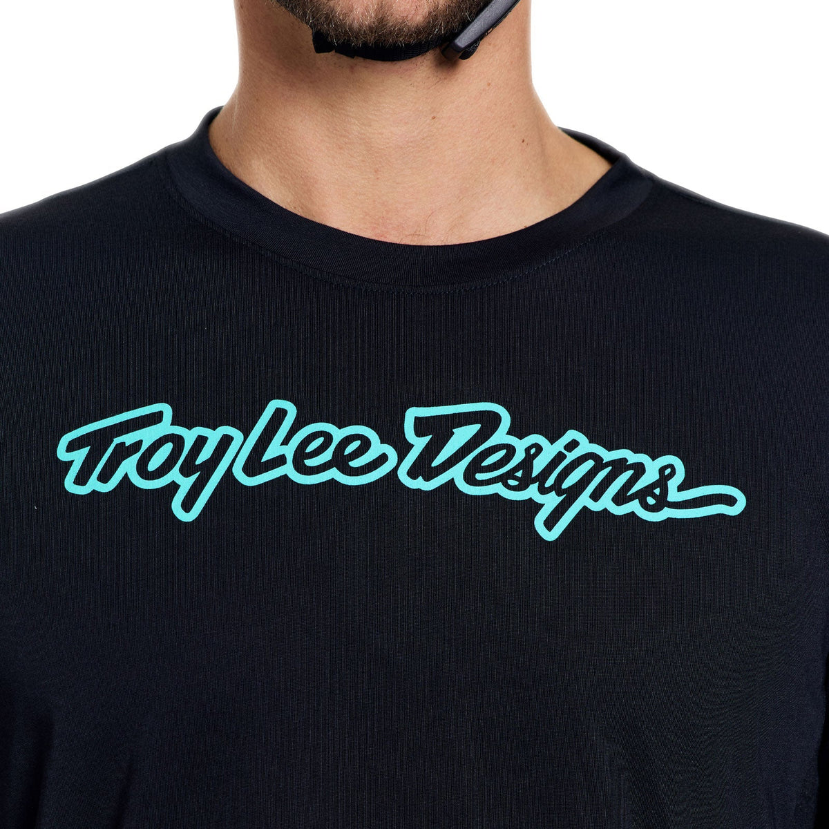 Maillot TROY LEE DESIGNS SKYLINE RIDE SIGNATURE Manches Longues Noir/Turquoise