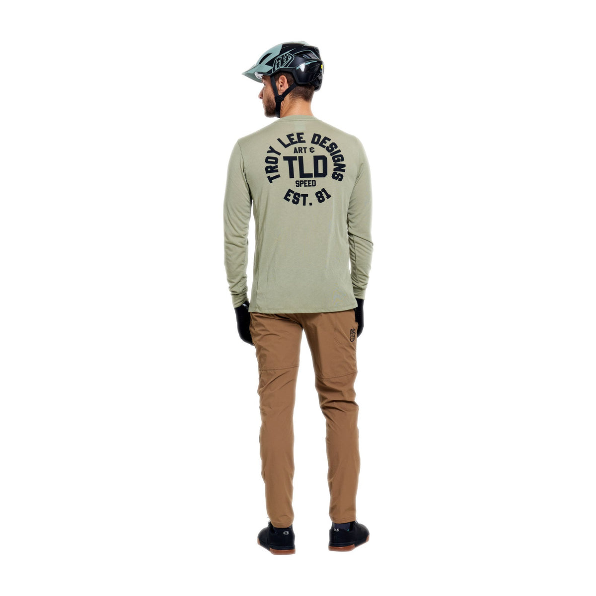 Maillot TROY LEE DESIGNS SKYLINE RIDE STAMPS Manches Longues Sage