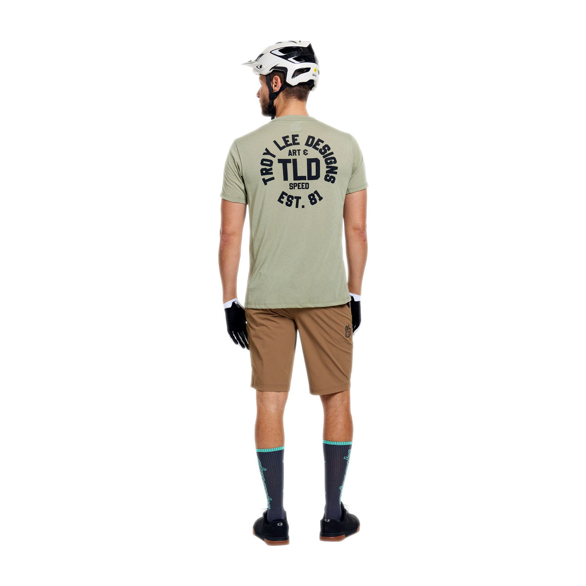 Maillot TROY LEE DESIGNS SKYLINE RIDE STAMPS Manches Courtes Sage