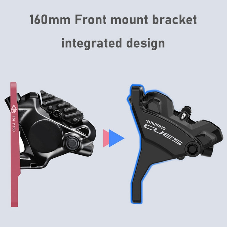 Levier Gauche  et Étrier Avant SHIMANO CUES U6030 Double Flatmount Sans Disque