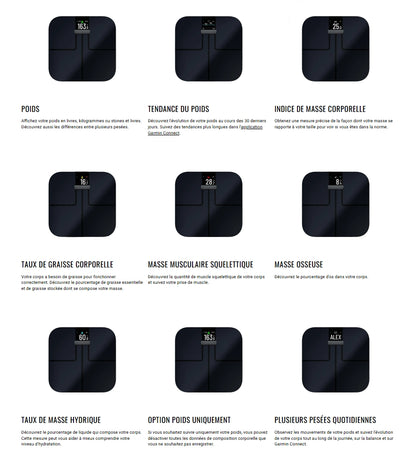 Balance GARMIN INDEX™ S2 Noir