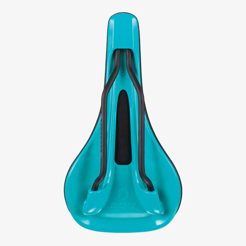 Selle SDG BEL-AIR V3 Rails Lux Alloy Noir/Turquoise