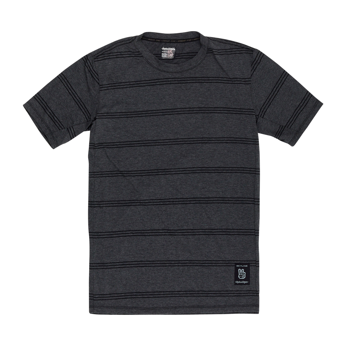Maillot TROY LEE DESIGNS SKYLINE RIDE TEE WASH OUT Manches Courtes Gris