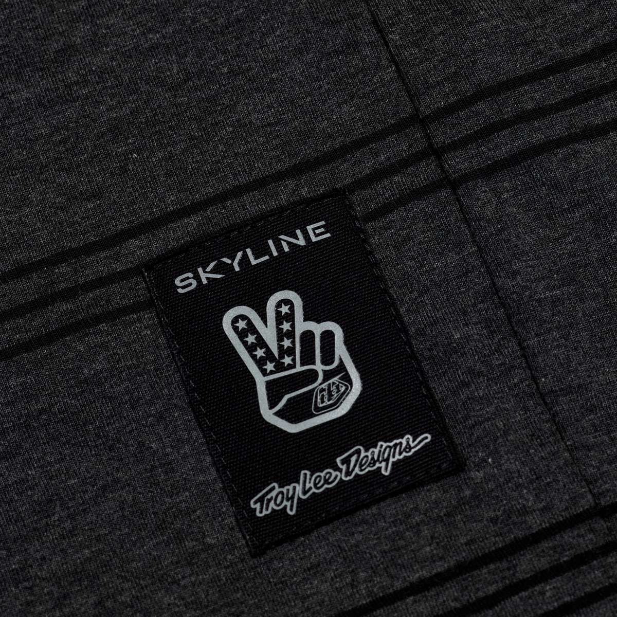 Maillot TROY LEE DESIGNS SKYLINE RIDE TEE WASH OUT Manches Courtes Gris