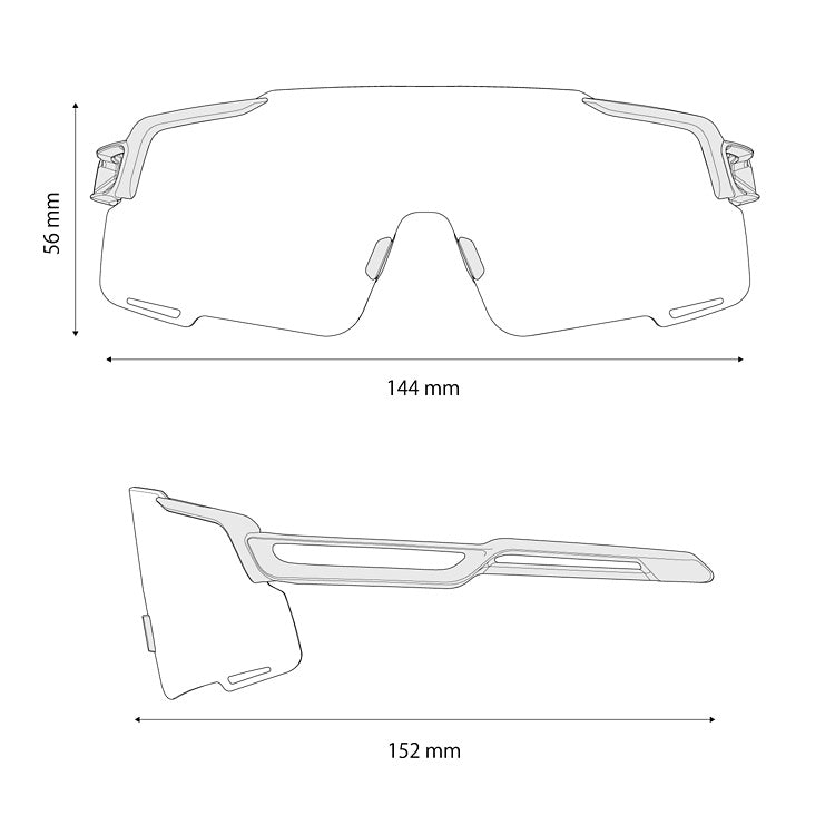 Lunettes SHIMANO EQUINOX 4 CE-EQNX5 Blanc Matt  Verre Ridescape Road