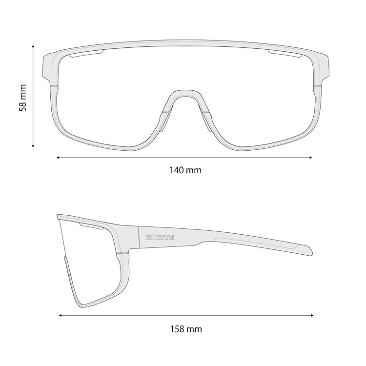 Lunettes SHIMANO PULSAR 3 Noir Matt Verre Photochromique Gris