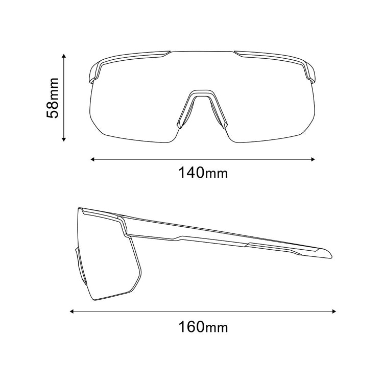 Lunettes SHIMANO S-PHYRE CE-SPHR2 Noir Matt Verre Ridescape Road
