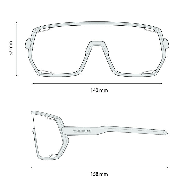 Lunettes SHIMANO TECHNIUM M CE-TCNM2 Blanc Matt Verre Ridescape Road