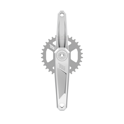 Manivelles Title CR1 chrome 155 mm, vue de face (plateau non inclus)