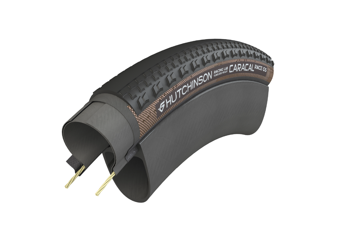 Pneu HUTCHINSON CARACAL RACE GS 700c Tubeless Ready Marron