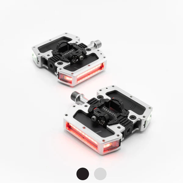 Pédales Automatiques Lumineuses REDSHIFT Arclight PRO Argent