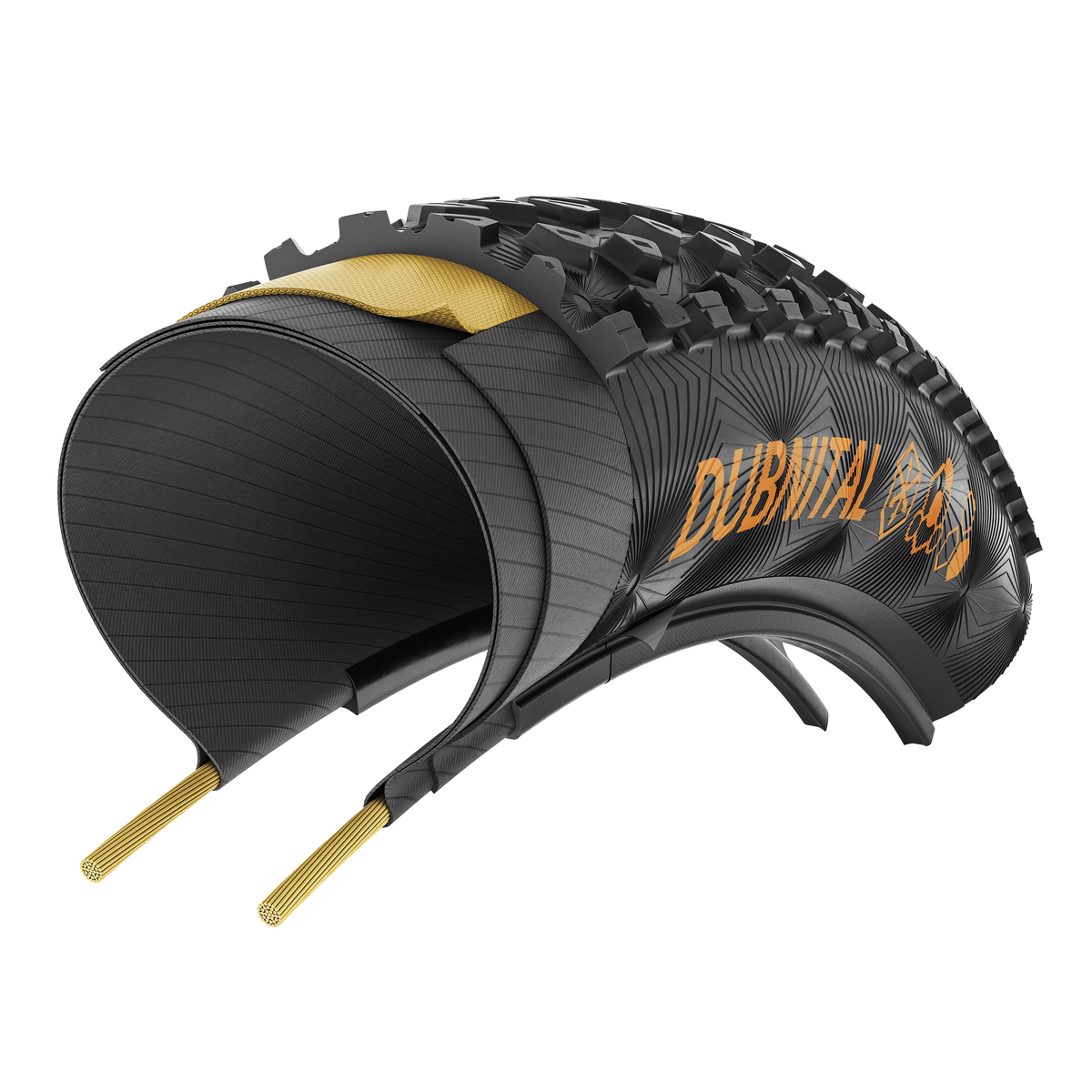 Pneu CONTINENTAL DUBNITAL Race Rapid 29x2.20 Tubeless Ready Souple Noir