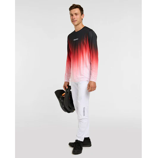 Maillot DHARCO RACE PRISM Manches Longues Rouge
