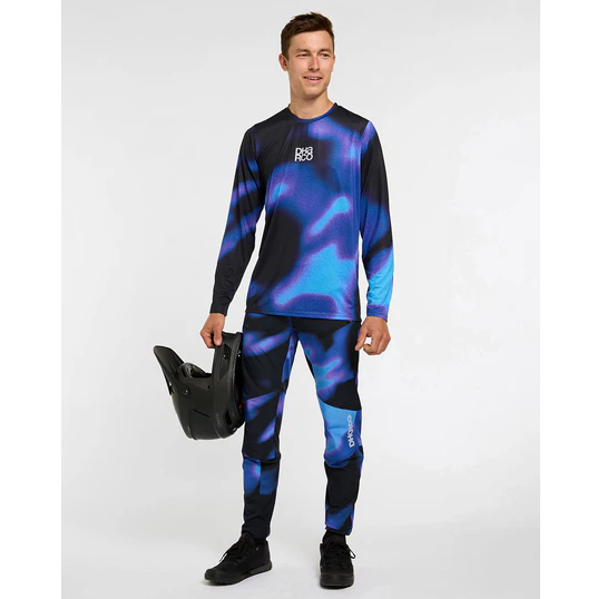 Maillot DHARCO RACE VORTEX Manches Longues Noir/Violet
